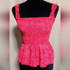 Elodie smocked sleeveless top size small EUC